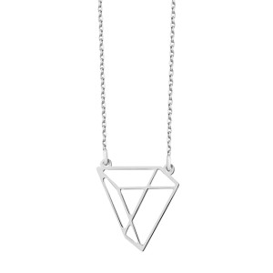 Colier argint geometric DiAmanti G0108N-DIA (Argint 925‰ 1,5 g.)